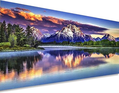 Instarry DIY 5D Diamond Painting Kits for Adults Large Size Landscape Rhinestones Embroidery Wall Decor 39.4x15.7 inch in Saudi Arabia