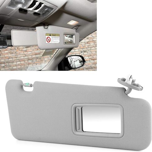 Car Sun Visor, Car Right Sun Visor Passenger Car Interior Parts Right Side 74310‑48530‑B0 Right Windscreen Sun Shade Auto Accessories Fit for Highlander 2008‑2013, Automotive Interior in Saudi Arabia