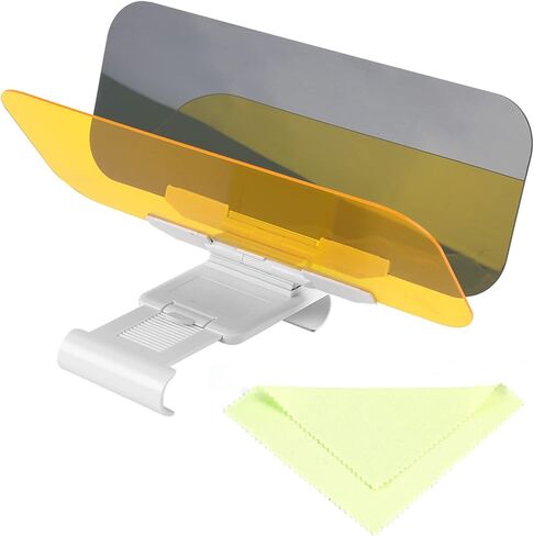 Anti Glare Visor, 2 in 1 Car Transparent Anti glare Glass Car Sun Visor Extender for Day & Night Driving in Saudi Arabia