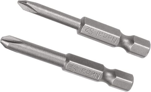 Tri-point Screwdriver Bit Set - [2 Inch x H1/4 x Y1 Y2] Hex Shank Magnetic Y-type Batch Head for Pneumatic or Power Tool Use, S2 Steel in Saudi Arabia