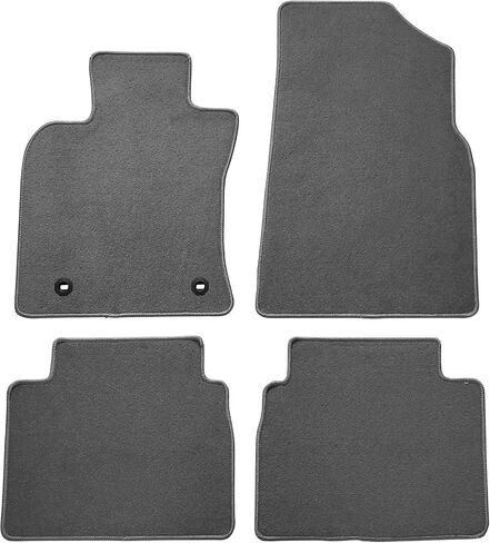 IKON MOTORSPORTS, Custom Fit Floor Mats Compatible with 2018-2024 Toyota Camry, Latex Rubber Heavy Duty All Weather Car Front Rear Carpets Liner 5PC Black, 2019 2020 2021 2022 in Kuwait