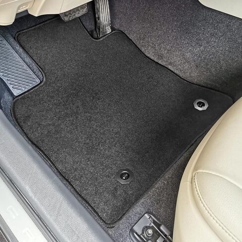 IKON MOTORSPORTS, Custom Fit Floor Mats Compatible with 2018-2024 Toyota Camry, Latex Rubber Heavy Duty All Weather Car Front Rear Carpets Liner 5PC Black, 2019 2020 2021 2022 in Kuwait