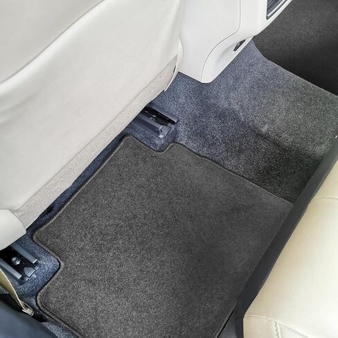 IKON MOTORSPORTS, Custom Fit Floor Mats Compatible with 2018-2024 Toyota Camry, Latex Rubber Heavy Duty All Weather Car Front Rear Carpets Liner 5PC Black, 2019 2020 2021 2022 in Kuwait
