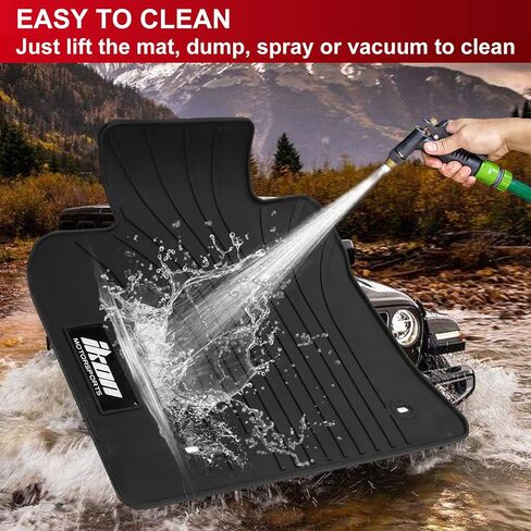 IKON MOTORSPORTS, Custom Fit Floor Mats Compatible with 2018-2024 Toyota Camry, Latex Rubber Heavy Duty All Weather Car Front Rear Carpets Liner 5PC Black, 2019 2020 2021 2022 in Kuwait