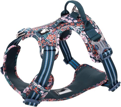TRUE LOVE Truelove Adjustable No-Pull Front Clip Dog Harness Reflective Comfortable Control Durable Soft Cotton Floral Vest Harness with Handle TLH5655 in Saudi Arabia