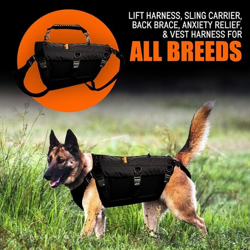 5-in-1 Dog Support Harness - Full Body Lift Harness Support Sling Padded Vest Back Brace - Great for Pet Mobility, Hip & Joints, Back Support, Anxiety by Neoally (Small) in Saudi Arabia