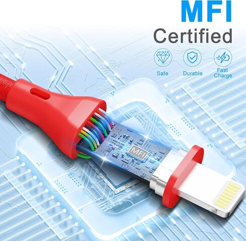26FT/8M USB C to Lightning Cable [Apple MFi Certified], Extra Long iPhone Fast Charger Type C Power Delivery Charging Cord Nylon Braided iPhone Cord for iPhone 14/13/12/11/Pro Max/XS/XR/X/8/iPad in Saudi Arabia