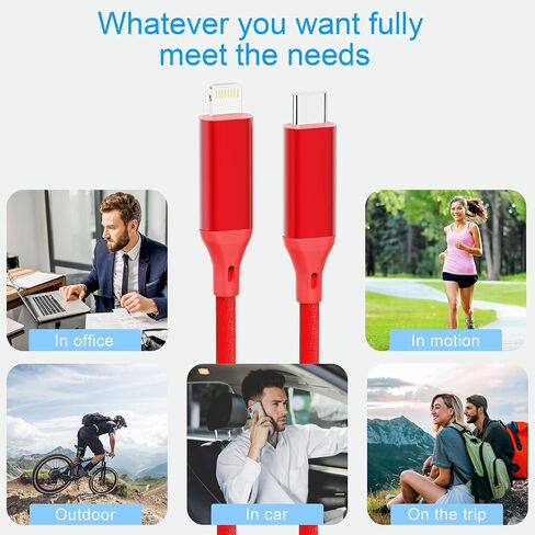 26FT/8M USB C to Lightning Cable [Apple MFi Certified], Extra Long iPhone Fast Charger Type C Power Delivery Charging Cord Nylon Braided iPhone Cord for iPhone 14/13/12/11/Pro Max/XS/XR/X/8/iPad in Saudi Arabia