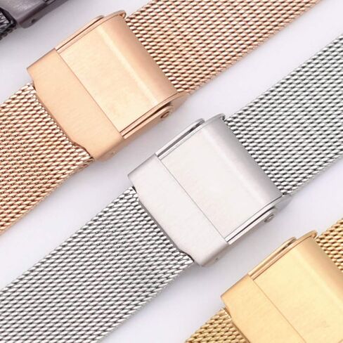 14mm Screwing Stainless Steel Watch Strap Replacement for Skagen (Gold) in Saudi Arabia