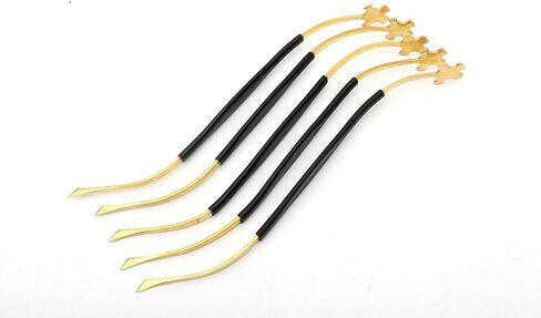 Violin viola Tool Sound Post S setter W/Rubber grip protector Durable Luthier tools (Golden) in Saudi Arabia