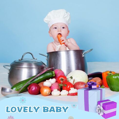 Foaincore Infant Chef Baby Hat and Apron Newborn Costume Baker Outfit Toddler Photography Props in Saudi Arabia