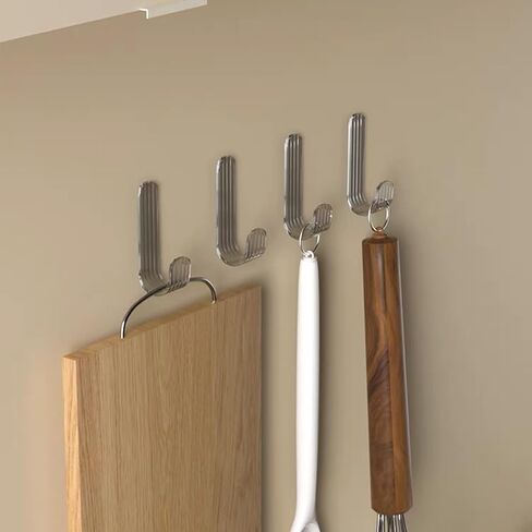 خطافات جدارية لاصقة من الأكريليك لتعليق المناشف والقبعة ومفاتيح إكليل خطافات للباب الأمامي والمكتب والحمام وغرفة المعيشة (16 قطعة) in Kuwait