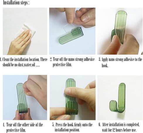 خطافات جدارية لاصقة من الأكريليك لتعليق المناشف والقبعة ومفاتيح إكليل خطافات للباب الأمامي والمكتب والحمام وغرفة المعيشة (16 قطعة) in Kuwait