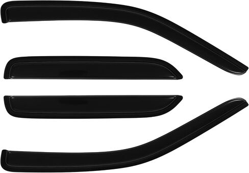 SCITOO Outside Mount Window Visor Deflector Rain Guard Dark Smoke, 4 Pcs Set Fit for 2001-2012 for Ford Escape in Saudi Arabia