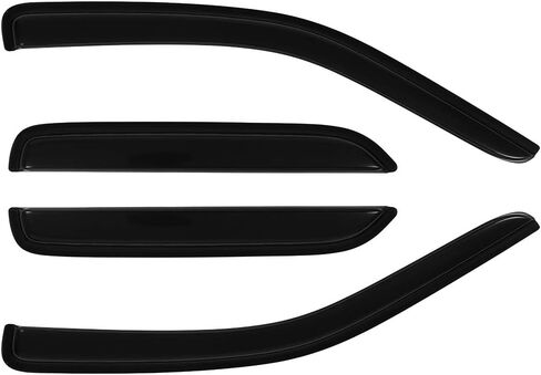 SCITOO Outside Mount Window Visor Deflector Rain Guard Dark Smoke, 4 Pcs Set Fit for 2001-2012 for Ford Escape in Saudi Arabia