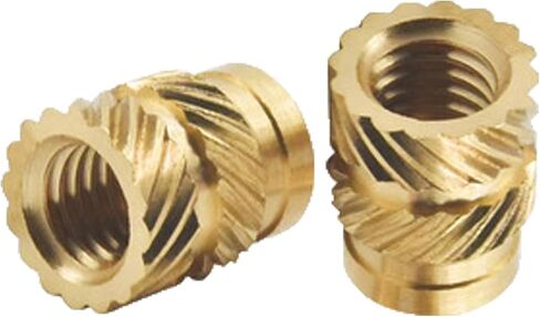 WAFJAMF 120 Pcs M3 Female Thread Knurled Nuts Brass Threaded Insert Embedment Nuts for 3D Printing Injection Molding and More Projects (M3, 120Pcs,3x4.6x5.7mm) in Saudi Arabia