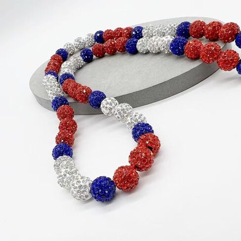 Ice Collection Necklace Baseball Bling Necklace Rhinestone Discoball Necklaces for Boys Men Athletic-Inspired Necklace Competitive Athlets Jewelry Gifts in Saudi Arabia