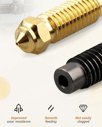 فوهة طارد للطابعة ثلاثية الأبعاد مقاس 0.4 مم، تناسب Elegoo Neptune 4 Max/Plus، 10 قطع من الفولاذ المقوى in Kuwait