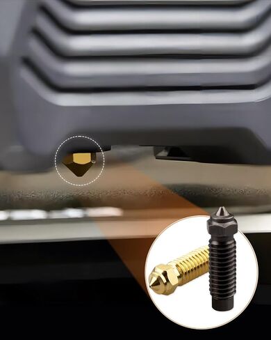 فوهة طارد للطابعة ثلاثية الأبعاد مقاس 0.4 مم، تناسب Elegoo Neptune 4 Max/Plus، 10 قطع من الفولاذ المقوى in Kuwait