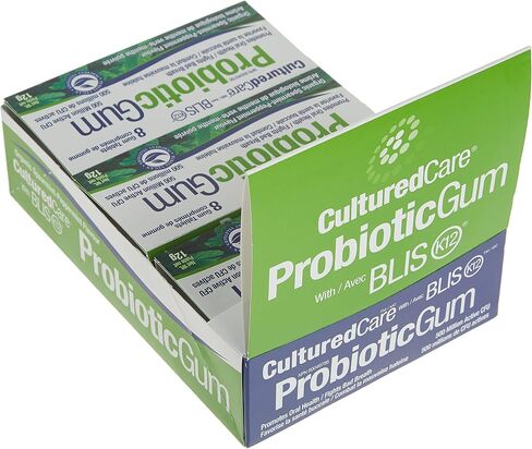 Prairie Naturals Gum with Blisk 12, Oral Probiotic, Spearmint/Peppermint, 96 Count in Saudi Arabia