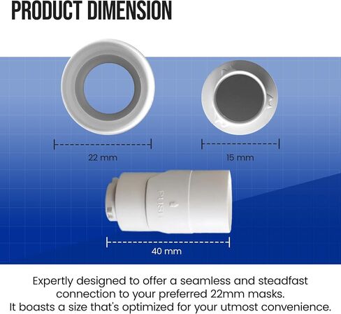 AirMini Compatible Connector - Versatile Mask and Hose Adapter, 1-Pack, Durable and Easy-to-Use for Travel and Home in Saudi Arabia
