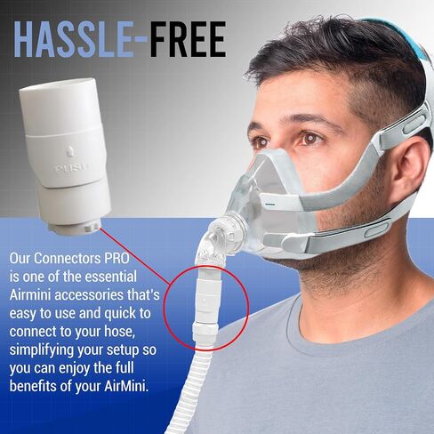 AirMini Compatible Connector - Versatile Mask and Hose Adapter, 1-Pack, Durable and Easy-to-Use for Travel and Home in Saudi Arabia