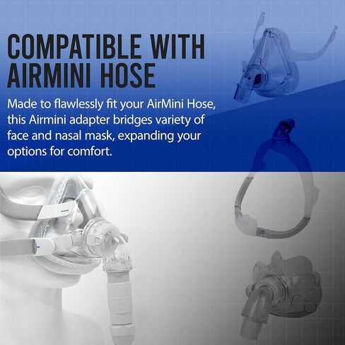 AirMini Compatible Connector - Versatile Mask and Hose Adapter, 1-Pack, Durable and Easy-to-Use for Travel and Home in Saudi Arabia