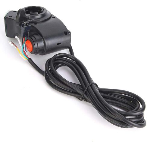 Alomejor Thumb Throttle 12V 99V LED E Bike Electric Scooter Throttle Grip Handlebar Digital Meter with LCD Display in Saudi Arabia
