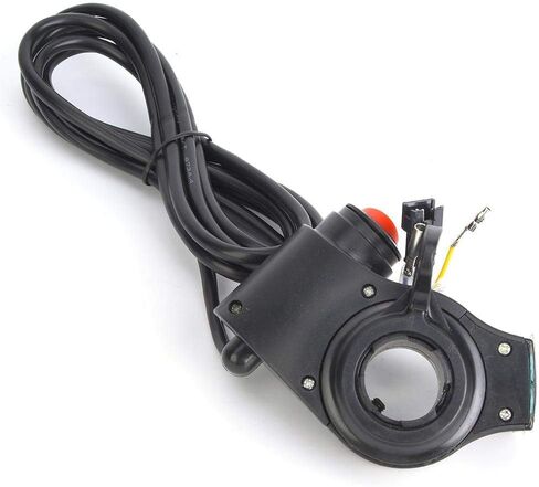 Alomejor Thumb Throttle 12V 99V LED E Bike Electric Scooter Throttle Grip Handlebar Digital Meter with LCD Display in Saudi Arabia