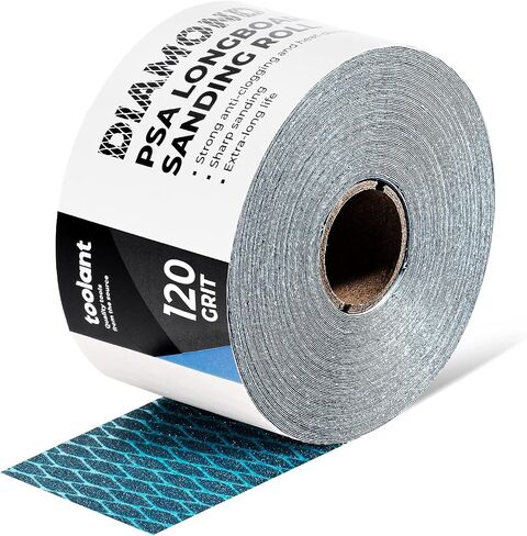 toolant Diamond Shape 120 Grit Sandpaper Roll, 2-3/4" Wide 10 Yard Longboard Self Adhesive PSA Stickyback Sand Paper for Woodworking, Metal, Plastic, Automotive, Sanding Blocks in Saudi Arabia