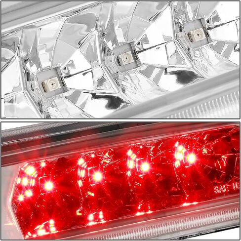 DNA MOTORING 3BL-JCHE97-LED-CH غطاء كروم LED مصباح فرامل خلفي ثالث [متوافق مع 97-01 جيب شيروكي] in Kuwait