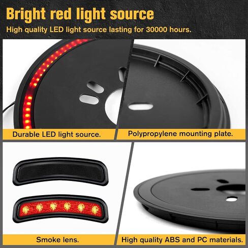Spare Tire Brake Light & 3rd Brake Light Set for Bronco, LED High Mount Stop Light and Rear Spare Wheel Brake Light Compatible with Ford Bronco 2021 2022 2023 2/4 Doors in Saudi Arabia