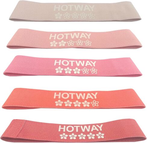 Resistance Band Set - Non Slip Fabric Exercise Bands to Workout Glutes, Thighs & Legs - 5 Levels Booty Squat Bands Loop for Men/Women in Saudi Arabia
