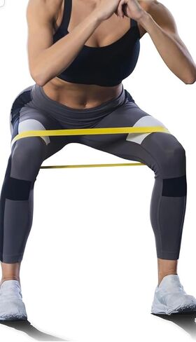 أربطة تمرين بحلقة مقاومة من GEW مع دليل تعليمات وحقيبة حمل، مجموعة من 5 قطع in Kuwait