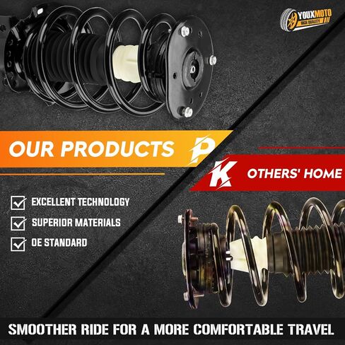 Front Complete Struts Coil Spring Assembly Shock Absorber Fit for Ford Fusion 2.0L 2016-2020, Energi SE 2.0L 2013, Fusion SE 2.0L 2013-2015, Fusion Titanium 2.0L 2013-2015 in Saudi Arabia