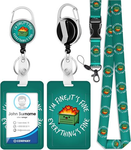 Plifal ID Badge Holder with Lanyard and Retractable Social Worker Badge Reel Belt Clip, Boho Rainbow Leopard Keychain Lanyards Clip On Badge Extender Vertical ID Sleeve for Women Men in Saudi Arabia