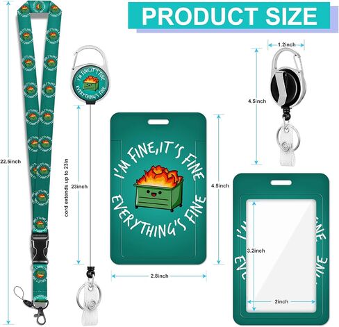Plifal ID Badge Holder with Lanyard and Retractable Social Worker Badge Reel Belt Clip, Boho Rainbow Leopard Keychain Lanyards Clip On Badge Extender Vertical ID Sleeve for Women Men in Saudi Arabia