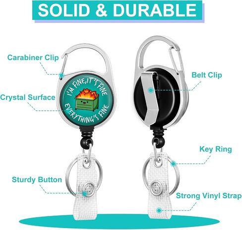 Plifal ID Badge Holder with Lanyard and Retractable Social Worker Badge Reel Belt Clip, Boho Rainbow Leopard Keychain Lanyards Clip On Badge Extender Vertical ID Sleeve for Women Men in Saudi Arabia