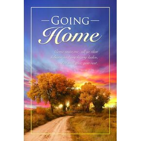 Bulletin-Going Home (Funeral) (Pack of 100)