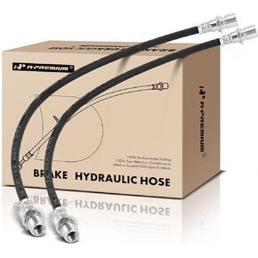 A-Premium Rear Center Brake Hydraulic Hose Compatible with Select Chevrolet, GMC Models - Silverado 1500 2008-2012, Sierra 1500 2008-2016 - Replace# 25923721, 22846797 (Pack of 2)