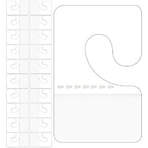 1000 PCS Hook Hang Tags Self-Adhesive Hanging Tabs Heavy Duty Clear Hang Tags for Retail Displays in Business Shops