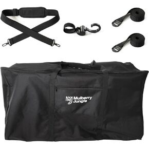 Stroller Bag – Baby Stroller Travel Bag for Single & Double Strollers - Black Stroller Storage Bag - Protects Strollers While Traveling - Complete with Stroller Hook