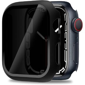 Miimall for Apple Watch Ultra/Ultra 2 Privacy Screen Case 49mm, [Anti-Scratch Tempered Glass] [Shockproof] Case with Built-in Privacy Screen Protector Case for iWatch 49mm Ultra/Ultra 2