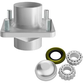 Panglong Club Car DS Front Hub Assembly, Aluminum Front Hub and Bearing 1pcs or 2pcs, Suitable for 1974-2003 Club Car DS Golf Carts, Replace OEM#1011892