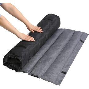 Outdoor Dog Bed Dog Crate Mat,48" L x 30" W Waterproof Dog Bed Mat for Large Dogs Portable Camping Travel Dog Bed Suitable for Sofa Car Seat Floor (Grey, 48" L x 30" W)