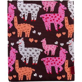 Book Sleeves Llama Gifts for Women Teen Girls Book Sleeve Book Protector Pouches Canvas 9.7 Inch x 8 Inch