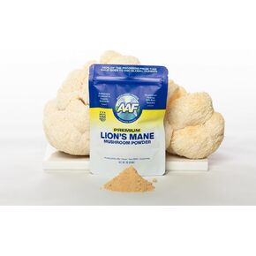 Lion's Mane Mushroom Powder, Brain Supplement for Memory and Focus, Verified Beta-Glucan, Digestion & Immune Support Supplement, Organic & Non-GMO, 60g, 30-Day Supply