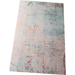 Bessie Bakes Weathered Aqua & Peach Replicated Photography Backdrop 2 Feet Wide x 3 Feet Long 3 mm Thick