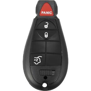 X AUTOHAUX Replacement Keyless Entry Remote Car Key Fob M3N5WY783X 433Mhz for Jeep Grand Cherokee 2008-2010 for Commander 08-10 4 Buttons with Door Key IYZ-C01C