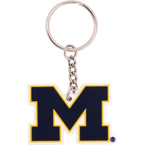 Desert Cactus University of Michigan Keychain Wolverines UM U of M Go Blue Hail Keychain Car Keys Holder (PVC B)